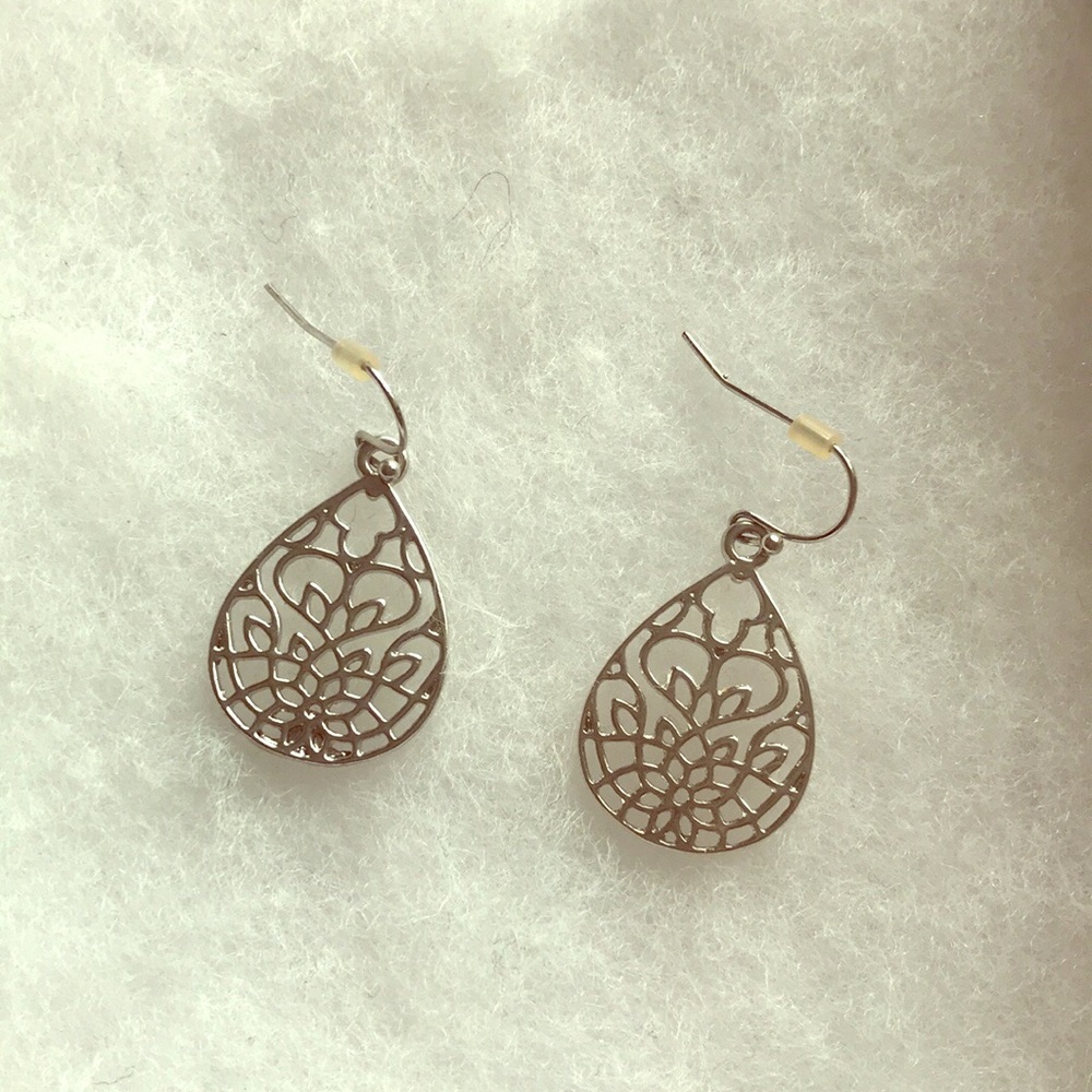 Silver earrings
